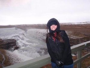The Gullfoss Waterfall - It was absolutely freezing here.