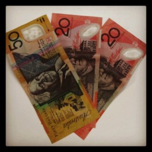 Australian Currency - $50 & $20 notes